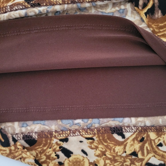 Carmen Marc Valvo Leopard Body on Dress Sz S - Picture 7 of 9